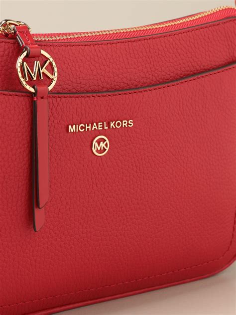 michael kors red crossbody purse|michael kors red shoulder bag.